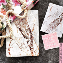 Load image into Gallery viewer, Rose Gold Marble Notebook